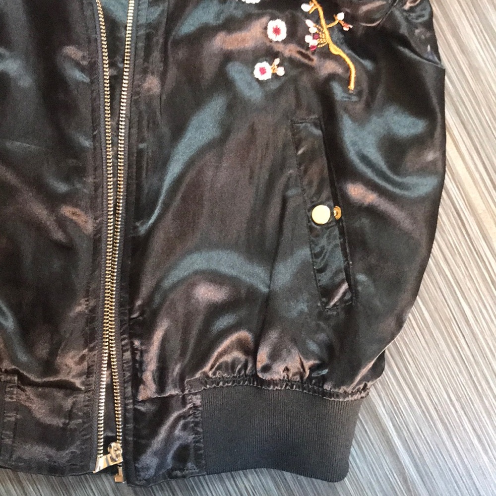 Bomber Jacket w/ Birds - Picture 3 of 3